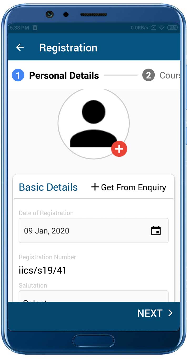 Add Registration