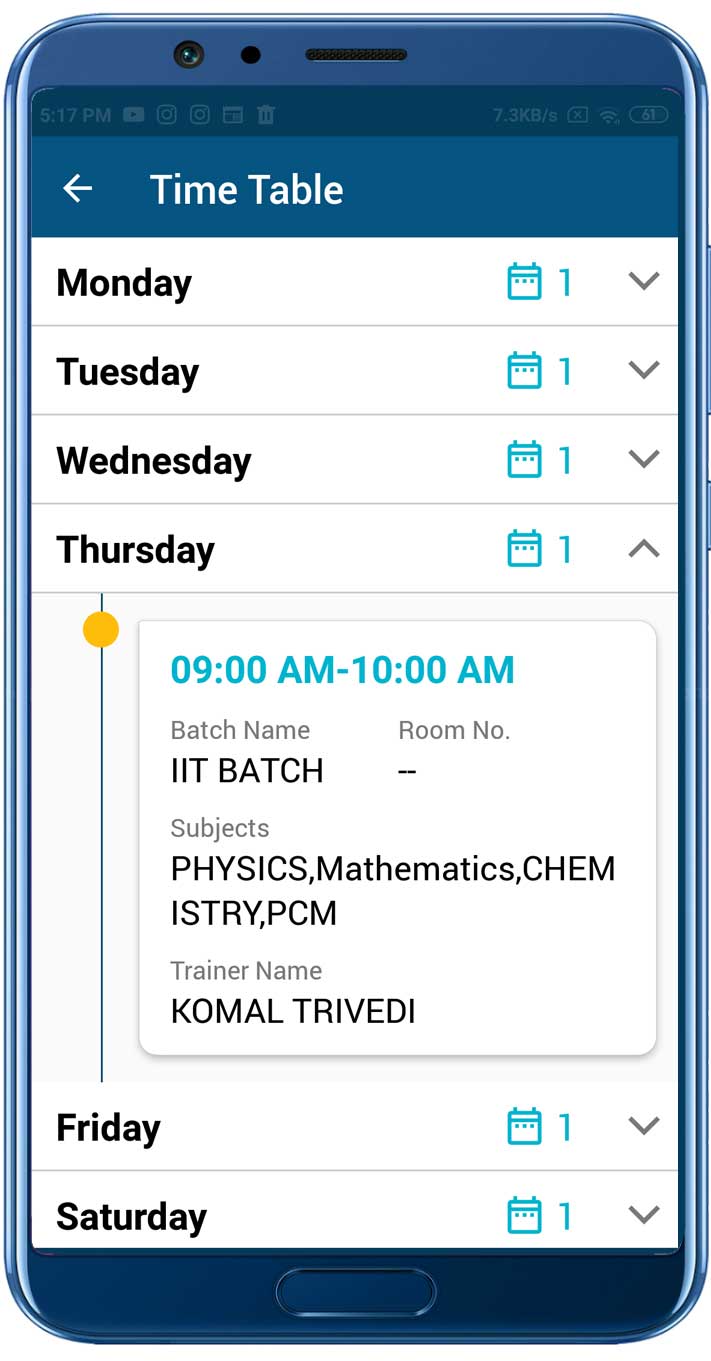Time Table